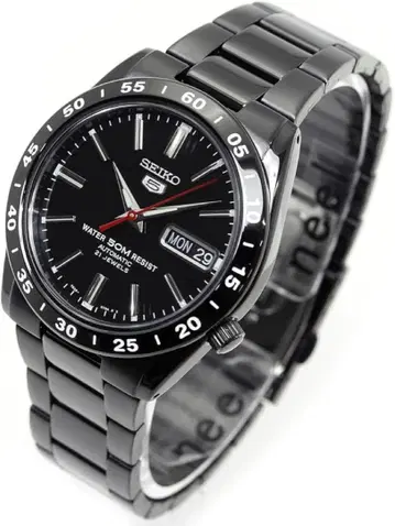 SEIKO 오토매틱 손목시계 블랙