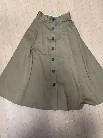 디키즈 x journal standard 카키 플레어 스커트