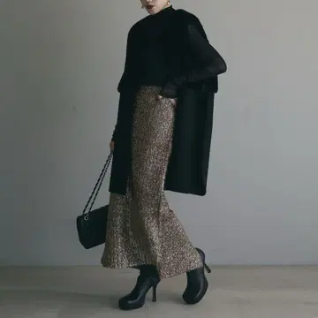 andrea&co. 라메 페더 스커트