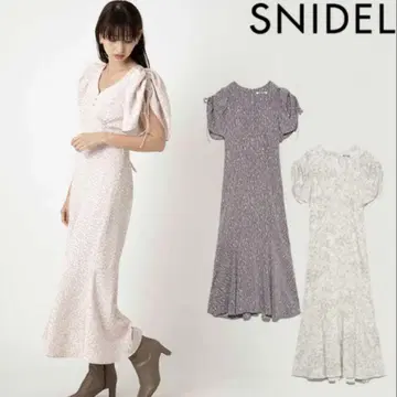 SNIDEL 바리에 프린트 원피스