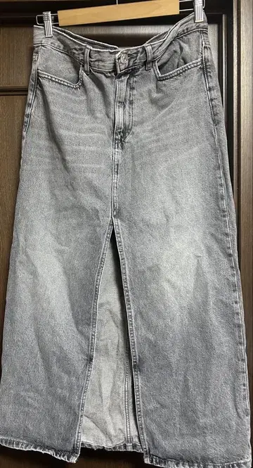 ZARA 블랙 데미지 데님 타이트 스커트 M
