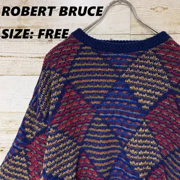 구하기 어려운 제품 ROBERT BRUCE 니트 컬러풀 USA 제작