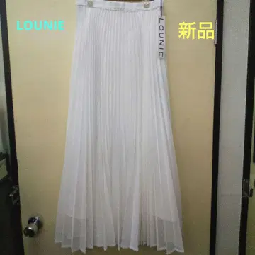 LOUNIE 플리츠 스커트 새상품 화이트