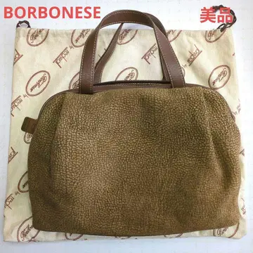 BORBONESE 보르보네제 새상품급 미니 보스턴 타입 핸드백