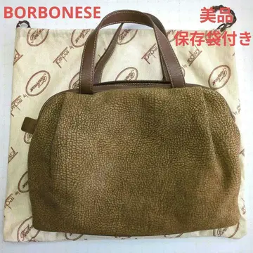 BORBONESE 보르보네제 새상품급 미니 보스턴 타입 핸드백