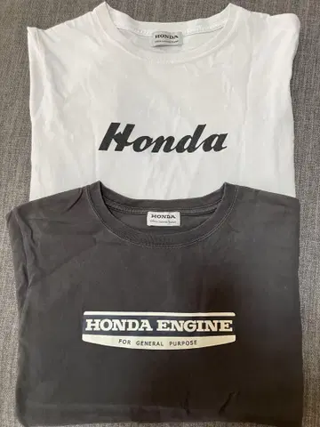 [Spick & Span] Honda T셔츠 2매 세트 화이트 그레이