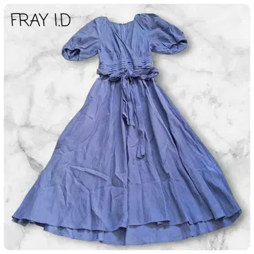 FRAY I.D 아세테이트 린넨 캐시미어 원피스 S