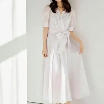 택 포함 새상품 스나이델 카슈쿨 셔츠 원피스 핑크 라벤더 S