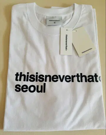 [미착용 새상품] 서울 한정판 thisisneverthat 화이트 티셔츠