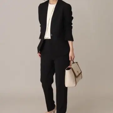 컨디션 최상 언타이틀 현행 수트 셋업 상하의 M 블랙 스트레치 워셔블