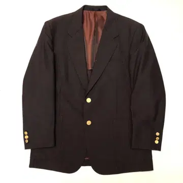 레어 컬러 테일러드 자켓 블레이저 버건디 메탈 버튼 골드