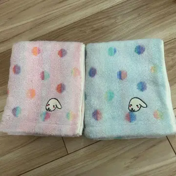 키마 짱 푹신푹신 이마바리 페이스 타월 [물방울]