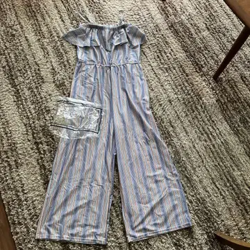SEA DRESS 스트라이프 오프숄더 살로펫