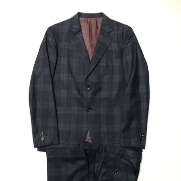 새상품급 다케오 키쿠치 셋업 수트 블랙워치 1 S