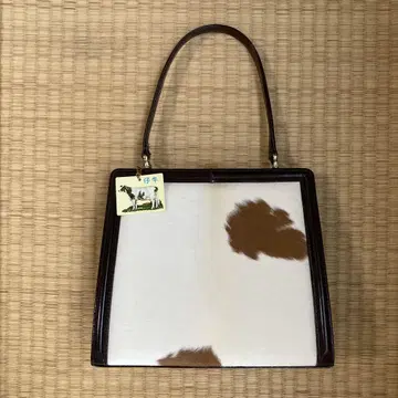 송아지 가죽 핸드백 스퀘어형