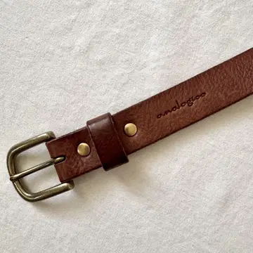 [ analogico ] 브라운 가죽 벨트
