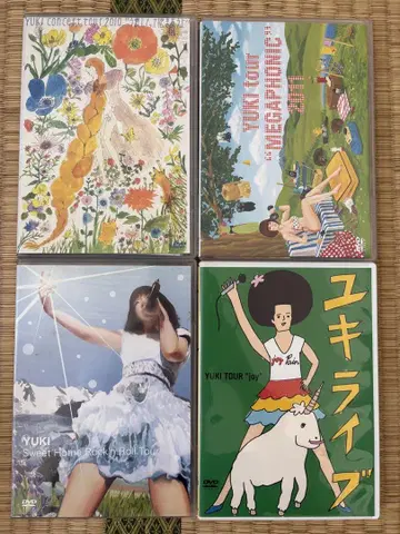 YUKI 라이브 DVD 4장 세트