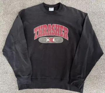 90년대 thrasher 트레셔 맨투맨 블랙