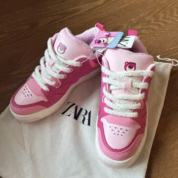 ZARA LOTSO 핑크 하이컷 스니커즈 38