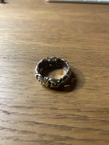 실버 반지 장식적인 무늬 약 2.3cm