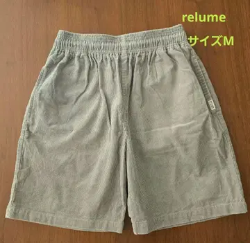 RELUME 남성용 코듀로이 숏팬츠