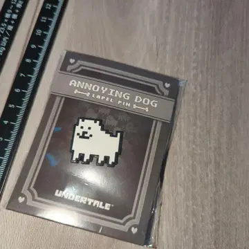 귀찮은 개 핀 배지 undertale 언더테일 미사용품