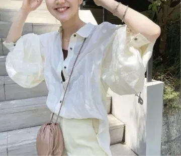 IENA 라미 리요셀 볼륨 슬리브 셔츠