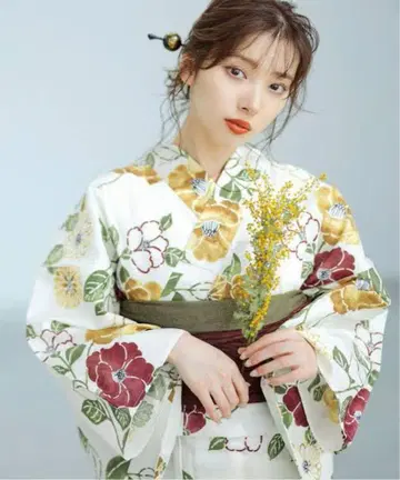 유카타 Dita 고전 다이쇼 로망 (5월) 오비 포함