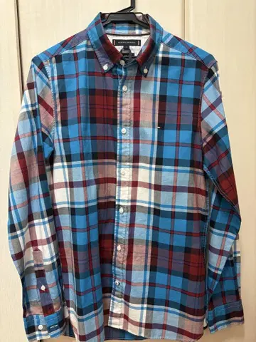 미사용 TOMMY HILFIGER 체크 셔츠 택 포함 새 상품