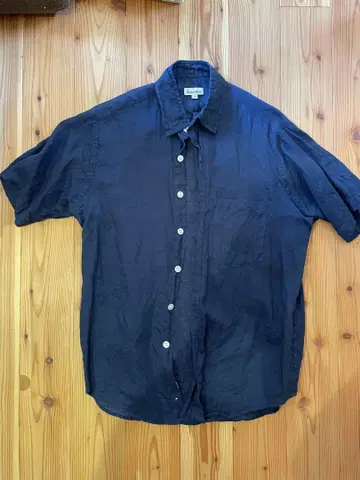 steven alan 네이비 반팔 셔츠 S
