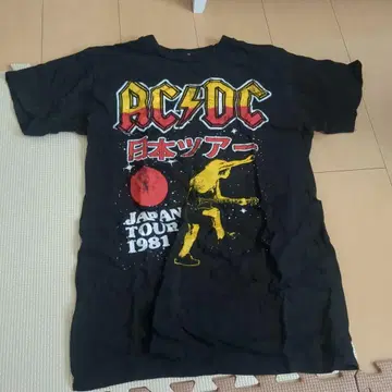 AC/DC 일본 투어 티셔츠 1981 S 사이즈