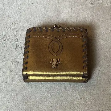 ANNA SUI 3단 지갑 골드 미사용품