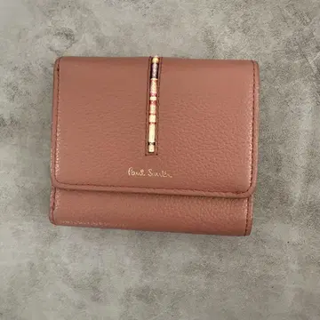 중고 Paul Smith 핑크 여성용 3단 지갑