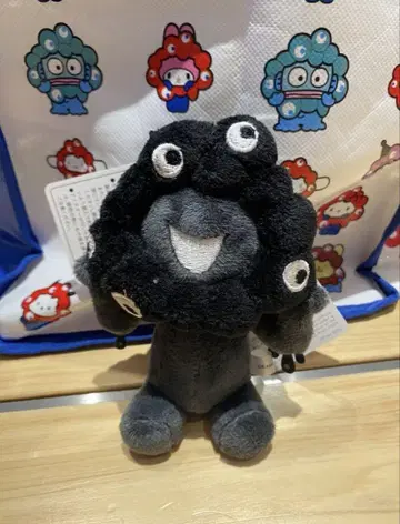 오사카 엑스포 검은 먘먘 카라비너 마스코트 블랙 앉은 자세