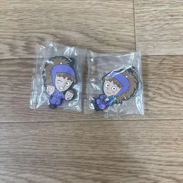 애니메이션 캐릭터 아크릴 키홀더 2개 세트
