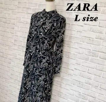 [ 새상품급 ] ZARA 자라 올 패턴 셔츠 원피스 L 사이즈