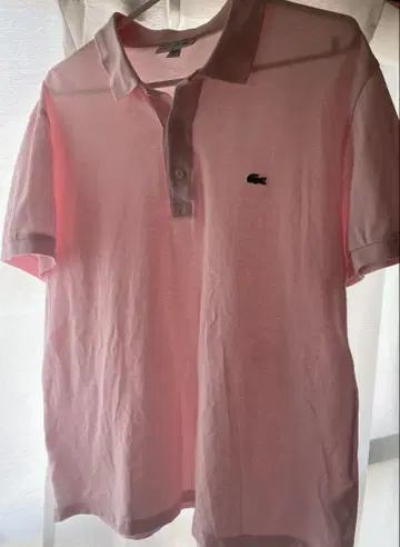 LACOSTE SLIM FIT 사이즈 6 US XL 핑크 피케 셔츠