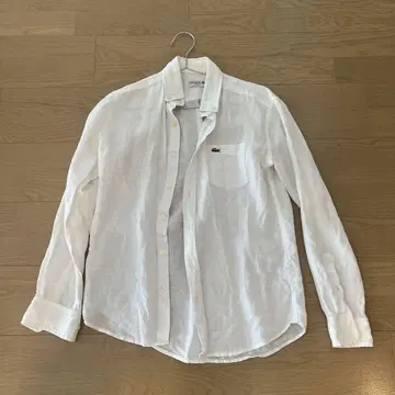 LACOSTE 화이트 긴팔 셔츠 사이즈 2
