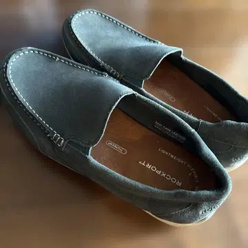 ROCKPORT 그린 스웨이드 데크 슈즈