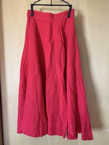 ROSE BUD 린넨 플레어 스커트