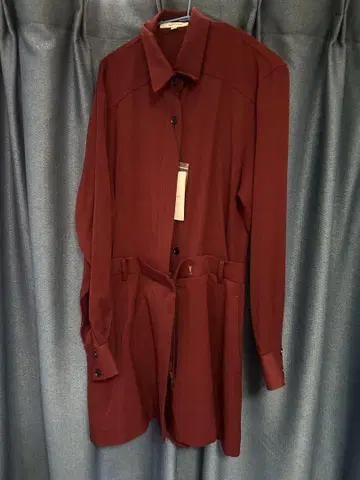 Moussy 셔츠 미니 콤비 드레스