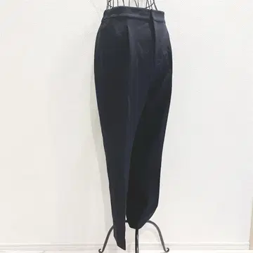에니시스 턱 팬츠 M 블랙 백 밴딩 심플 베이직 청순