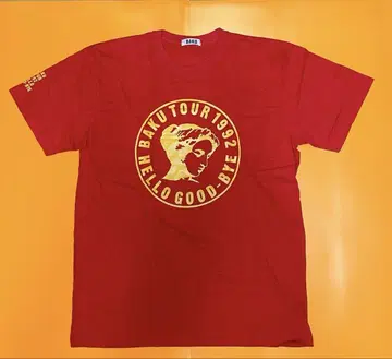 BAKU TOUR 1992 빨간색 T셔츠 빈티지 90s