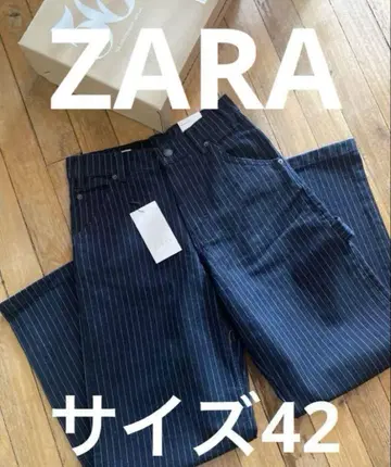 라스트! [ ZARA ] 남성용 42: 스트라이프 릴랙스 팬츠