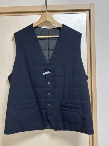 BEAMS B:MING 다운 베스트 이너 다운 XL 사이즈 네이비