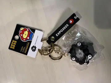간사이 엑스포 회장 한정 블랙 먘먘 코스프레 키링 폼폼푸딩