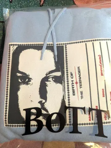 bott 후드티 sweat 새상품 미사용 hoodie L 파랑