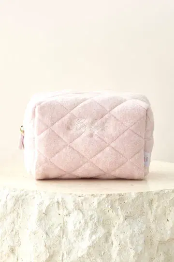 Diamond Quilted Cosmetic Pouch herlipto