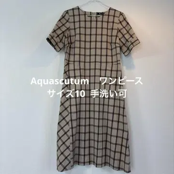 Aquascutum 아쿠아 스큐텀 원피스 손세탁 가능 사이즈 10