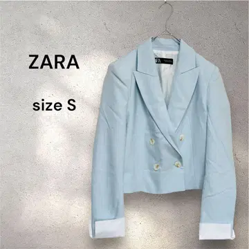 ZARA 자라 자켓 테일러드 라이트 블루 오피스 S
